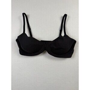 Skims Fits Everybody Unlined Demi Bra Black Size 36C NWOT